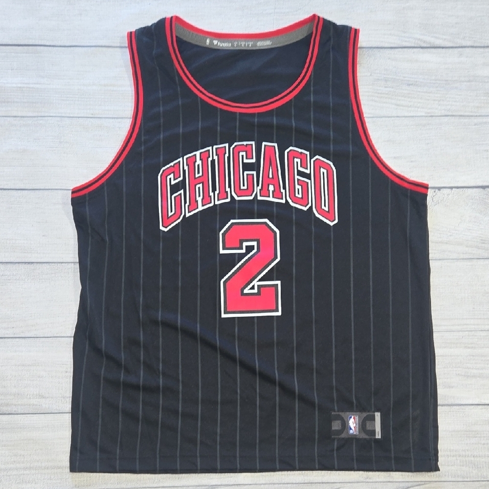 Fanatics Lonzo Ball Chicago Bulls Jersey Replica Black/Red/White Size L NWOT